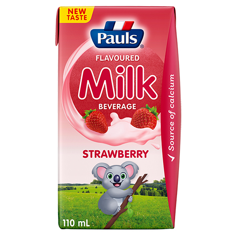 保利 Pauls Mini 士多啤梨味牛奶飲品  110毫升