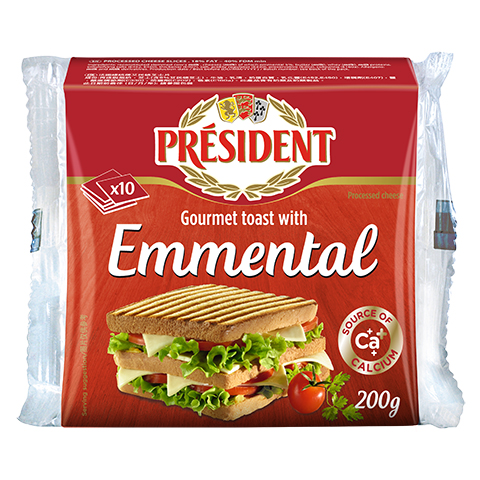 總統牌艾民頓片裝芝士 200克
