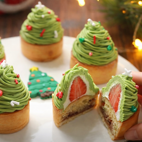 開心果士多啤梨杏仁撻